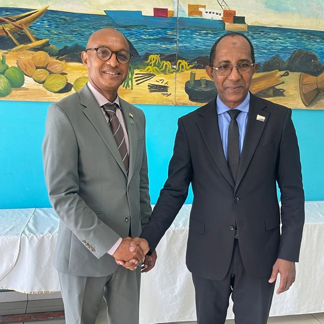 SEM Moustoifa Hassani et Mr Chamsouddine Ahmed Coprésident de la Plateforme du DPP.